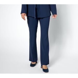 Ryan Simkhai Eyeshop Women's Plus Sz Pants 1X Wide Leg Pull-On Pant Blue A637336